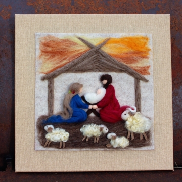 Betlém 40x40 cm