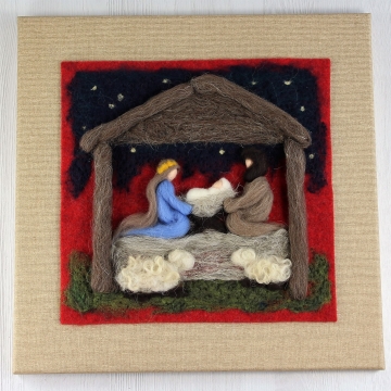 Betlém 40x40 cm